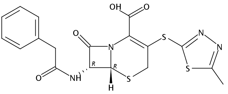 (6R,7R)-3-[(5-methyl-1,3,4-thiadiazol-2-yl)sulfanyl]-8-oxo-7-[(2-phenylacetyl)amino]-5-thia-1-azabicyclo[4.2.0]oct-2-ene-2-carboxylic acid