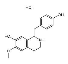 (+/-)-1-(4-hydroxybenzyl)-7-hydroxy-6-methoxy-1,2,3,4-tetrahydroisoquinoline hydrochloride