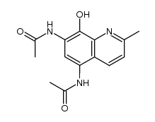 N,N'-(8-hydroxy-2-methylquinoline-5,7-diyl)diacetamide