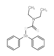 diphenylstibanyl N,N-diethylcarbamodithioate