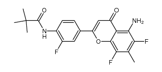 5-amino-6,8-difluoro-2-(3-fluoro-4-pivaloylaminophenyl)-7-methyl-4H-1-benzopyran-4-one