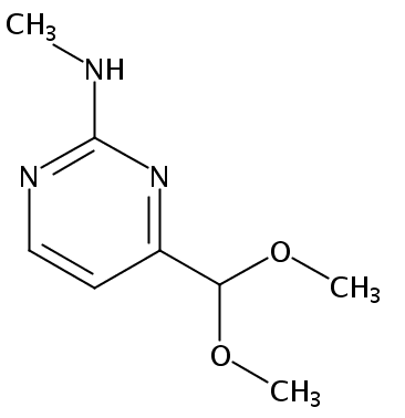 2-甲基氨基嘧啶-4-羧醛二甲基乙缩醛