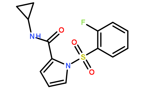 N-环丙基-1-[(2-氟苯基)磺酰]-1H-吡咯-2-甲酰胺