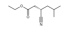 Hexanoic acid, 3-cyano-5-methyl-, ethyl ester, (3S)-