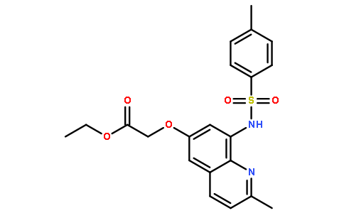 乙酸, 2-[[2-甲基-8-[[(4-甲基苯基)磺酰基]氨基]-6-喹啉基]氧基]-, 乙酯