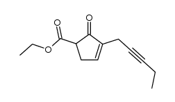 5-ethoxycarbonyl-2-(2'-pentynyl)cyclopent-2-en-1-one