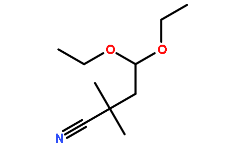 4,4-Diethoxy-2,2-dimethylbutanenitrile