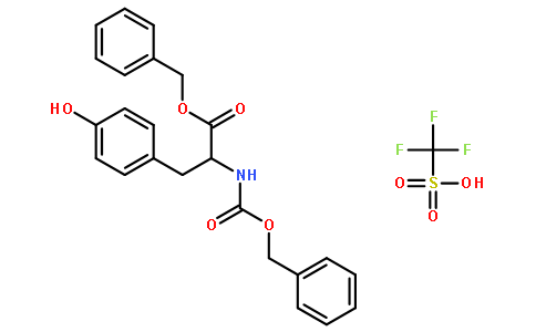 L-酪氨酸，N-[（苯甲氧基）羰基]-，苯甲酯，三氟甲磺酸酯（酯）