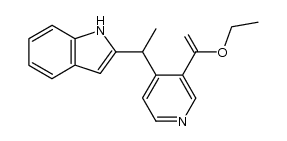 1-(2-indolyl)-1-[3-(1-ethoxyvinyl)-4-pyridyl]ethane
