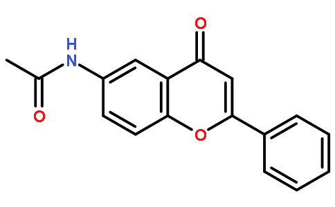 乙酰胺,  N-(4-羰基-2-苯基-4H-1-苯并吡喃-6-基)-