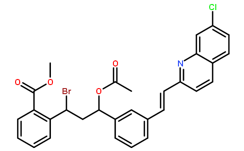 2-[(3S)-3-(乙酰氧基)-1-溴-3-[3-[(1E)-2-(7-氯-2-喹啉基)乙烯基]苯基]丙基]-苯甲酸甲酯
