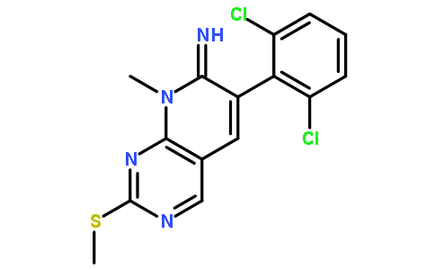 6-(2,6-二氯苯基)-8-甲基-2-甲基磺酰基-8H-吡啶并[2,3-d]-嘧啶-7-胺