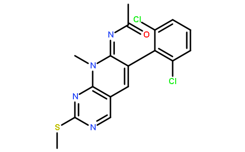 N-[6-(2,6-二氯苯基)-8-甲基-2-(甲硫基)吡啶并[2,3-d]嘧啶-7(8H)-亚基]乙酰胺