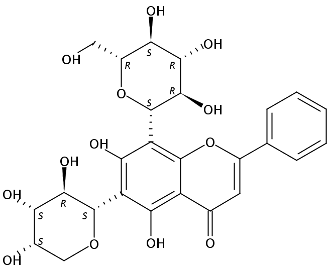 白杨素 6-C-阿拉伯糖 8-C-葡萄糖苷对照品(标准品) | 185145-33-9