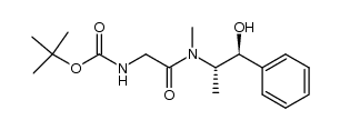 tert-butyl (2-(((1S,2S)-1-hydroxy-1-phenylpropan-2-yl)(methyl)amino)-2-oxoethyl)carbamate