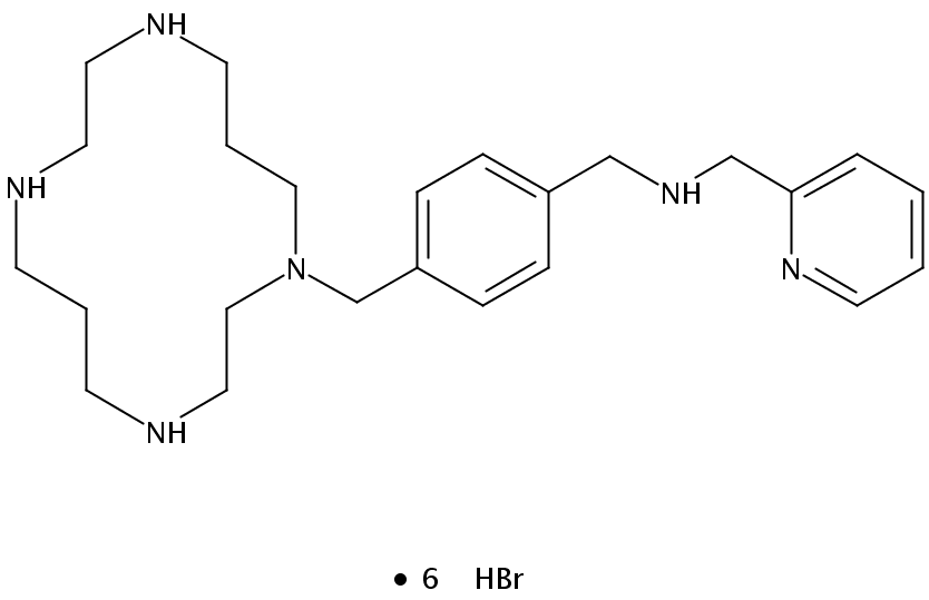 N-[[4-(1,4,8,11-四氮杂环十四烷-1-甲基)苯基]甲基]-2-吡啶甲胺氢溴酸盐