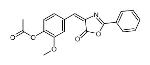 [2-methoxy-4-[(E)-(5-oxo-2-phenyl-1,3-oxazol-4-ylidene)methyl]phenyl] acetate