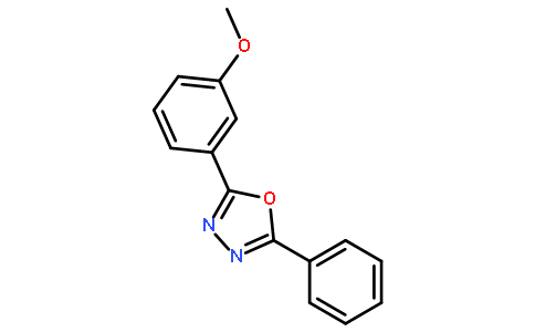 2-(3-甲氧基苯基)-5-苯基-1,3,4-恶二唑