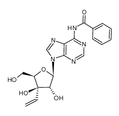 6-N-benzoyl-9-(3-C-vinyl-β-D-xylofuranosyl)adenine