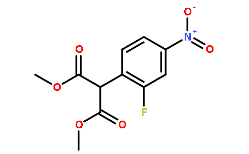 丙二酸,  (2-氟-4-硝基苯基)-,  二甲基酯
