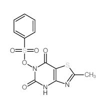 (2-methyl-5,7-dioxo-4H-[1,3]thiazolo[4,5-d]pyrimidin-6-yl) benzenesulfonate
