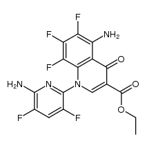 ethyl 5-amino-1-(6-amino-3,5-difluoropyridin-2-yl)-6,7,8-trifluoro-4-oxo-1,4-dihydroquinoline-3-carboxylate