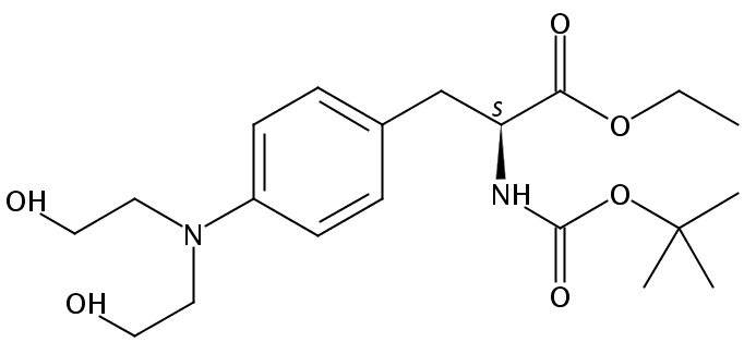 (S)-3-(4-(双(2-羟乙基)氨基)苯基)-2-(叔丁氧基羰基氨基)丙酸乙酯