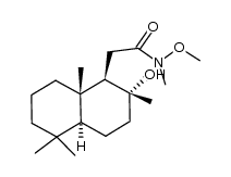 (1S,2S,4aS,8aS)-N-methoxy-N-methyl 1-(2-hydroxy-2,5,5,8a-tetramethyldecahydronaphthalenyl)-acetamide