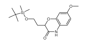 2-(2-tert-butyldimethylsiloxyethyl)-3,4-dihydro-7-methoxy-3-oxo-2H-1,4-benzoxazine