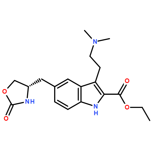 (S)-3-(2-二甲基氨基乙基)-5-(2-氧代-1,3-恶唑烷-4-基甲基)-1H-吲哚-2-羧酸乙酯