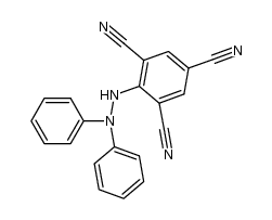α,α-Diphenyl-β-(2,4,6-tricyanophenyl)-hydrazin