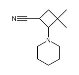 3,3-dimethyl-2-piperidin-1-yl-cyclobutanecarbonitrile