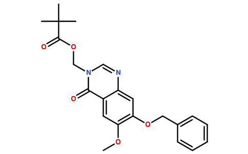 3-POM-6-甲氧基-7-苄氧基喹唑啉-4-酮