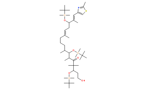 (3S,6R,7S,8S,12Z,15S,16E)-3,7,15-三-{[叔-丁基(二甲基)硅烷基]氧基}-1-羟基-4,4,6,8,12,16-六甲基-17-(2-甲基-1,3-噻唑-4-基)十七-12,16-二烯-5-酮