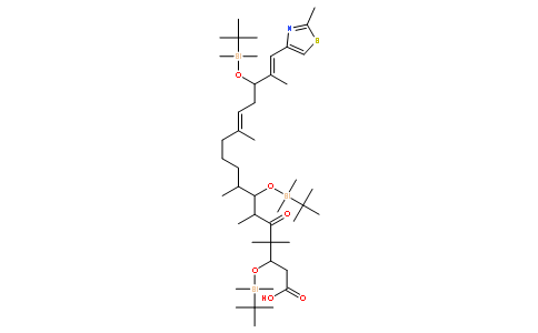 (3S,6R,7S,8S,12Z,15S,16E)-3,7,15-三-{[叔-丁基(二甲基)硅烷基]氧基}-4,4,6,8,12,16-六甲基-17-(2-甲基-1,3-噻唑-4-基)-5-氧代-十七-12,16-二烯酸