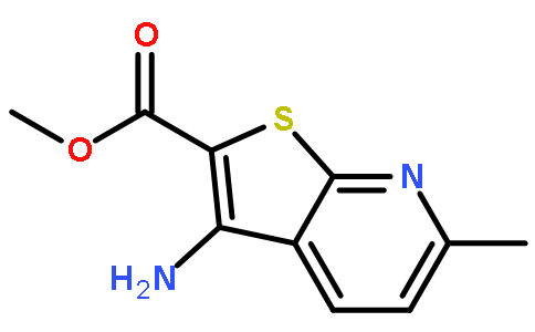 3-氨基-6-甲基噻吩并[2,3-b]吡啶-2-甲酸甲酯 159692
