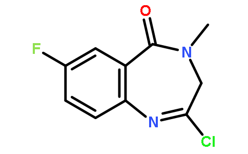 2-氯-7-氟-4-甲基-3,4-二氢-5H-苯并[E][1,4]二氮杂-5-酮