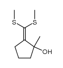 2-[Bis(methylthio)methylene]-1-methylcylopentanol