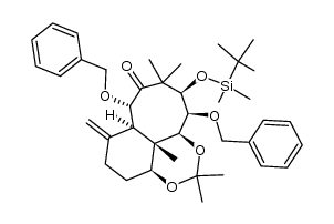 (1R,2S,5R,6S,7S,8S,9S)-2,6-Dibenzyloxy-5-(tert-butyldimethylsiloxy)-7,9-(isopropylidenedioxy)-4,4,8-trimethyl-12-methylenebicyclo[6.4.0]dodecan-3-one