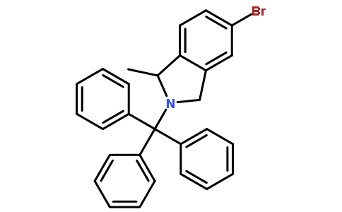 (1R)-5-溴-1-甲基-2-三苯甲基-2,3-二氢-1H-异吲哚