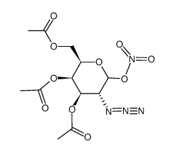3,4,6-Tri-O-acetyl-2-azido-2-deoxy-α,β-D-galactopyranosyl nitrate