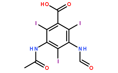 3-(乙酰氨基)-5-(甲酰氨基)-2,4,6-三碘苯甲酸