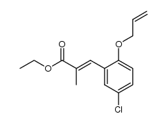 Ethyl 2-methyl-3-(2-allyloxy-5-chlorophenyl)propenoate