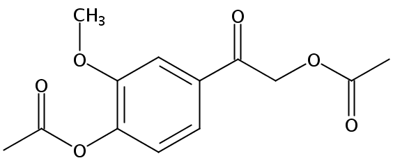 α,4-diacetoxy-3-methoxyacetophenone