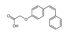 2-[4-(2-phenylethenyl)phenoxy]acetic acid