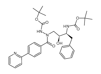 1-(4-(pyridin-2-yl)-phenyl)-1-oxo-5(S)-2,5-di[(tert-butoxycarbonyl)amino]-4(S)-hydroxy-6-phenyl-2-azahexane