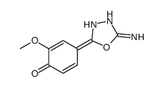 4-(5-amino-3H-1,3,4-oxadiazol-2-ylidene)-2-methoxycyclohexa-2,5-dien-1-one