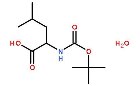 N-叔丁氧羰基-D-亮氨酸一水化合物