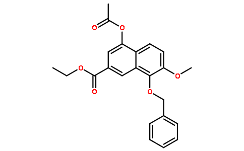 4-(乙酰基氧基)-7-甲氧基-8-(苯基甲氧基)-2-萘羧酸乙酯