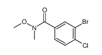 3-bromo-4-chloro-N-methoxy-N-methyl- benzamide